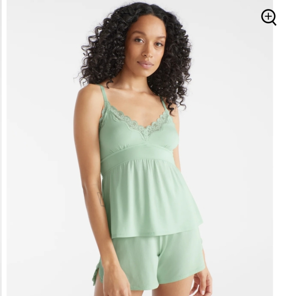 Knix lace trim sleep tank
